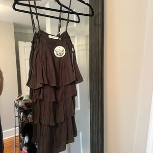 Mustard Seed grey Ruffle Dress